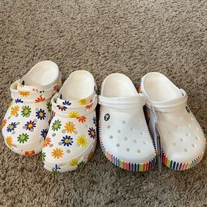 2 brand new crocs size 7 women